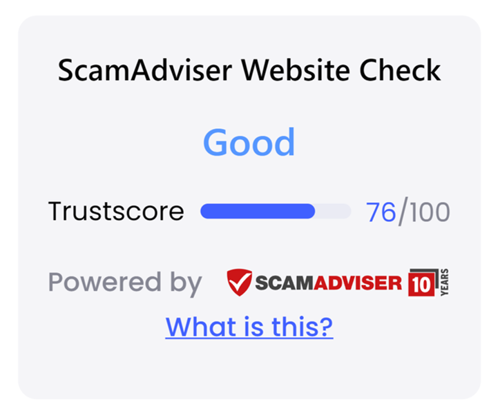 ScamAdviser Score