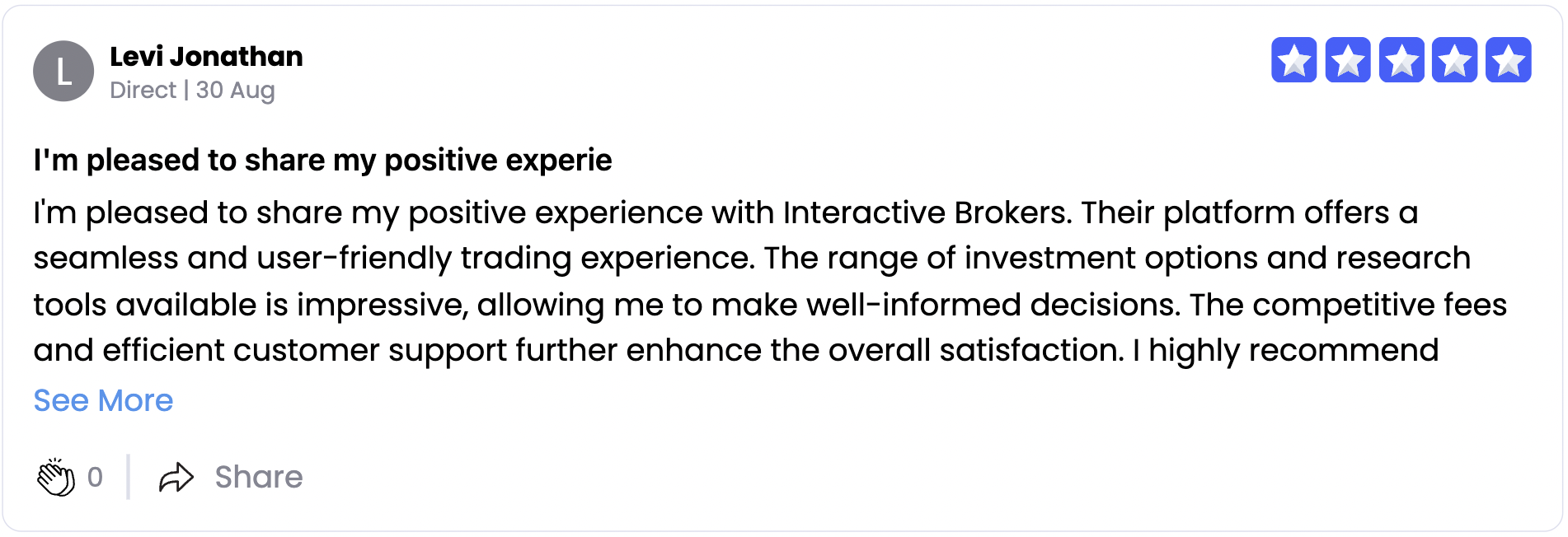 รีวิว Interactive Brokers